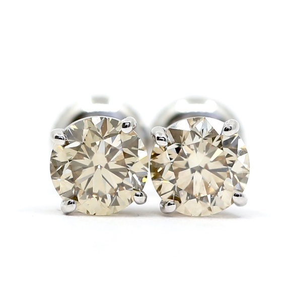 2.03 Carat Diamonds Studs - Picture 3 of 8
